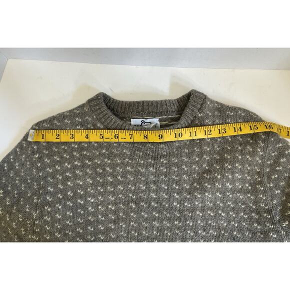 Woolrich Vintage Wool Crewneck Sweater – Men’s Large, Light Brown - Picture 8 of 10
